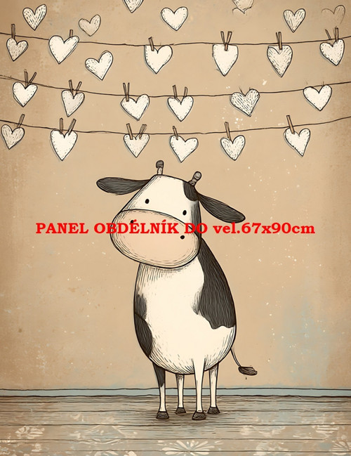 Bavlněný panel 7x10 cm
