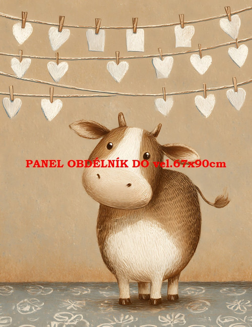 Bavlněný panel 7x10 cm
