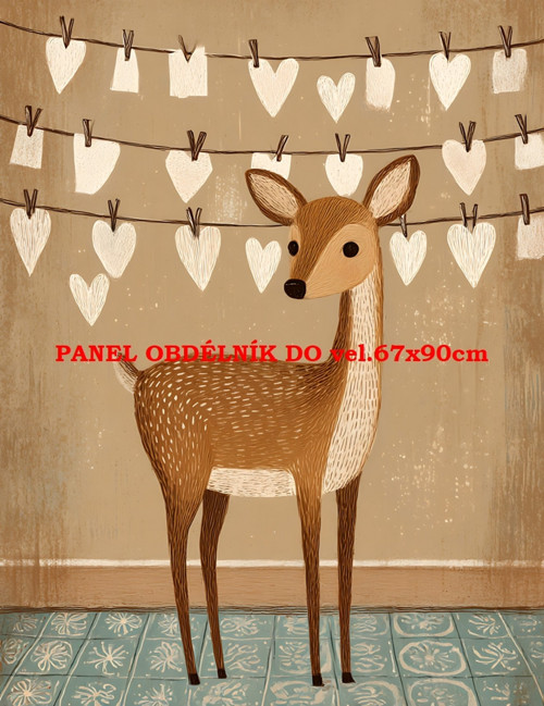 Bavlněný panel 7x10 cm