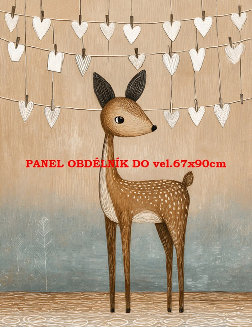 Bavlněný panel 7x10 cm