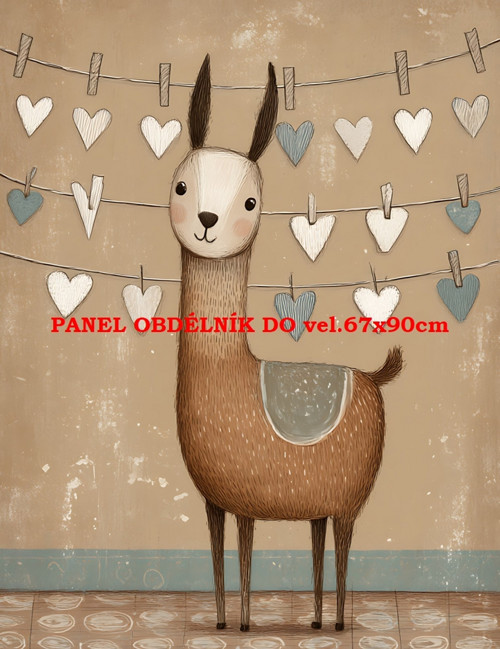 Bavlněný panel 7x10 cm