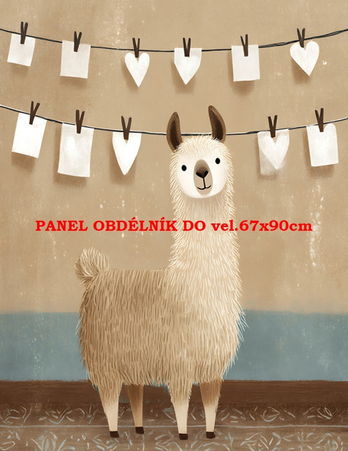 Bavlněný panel 7x10 cm