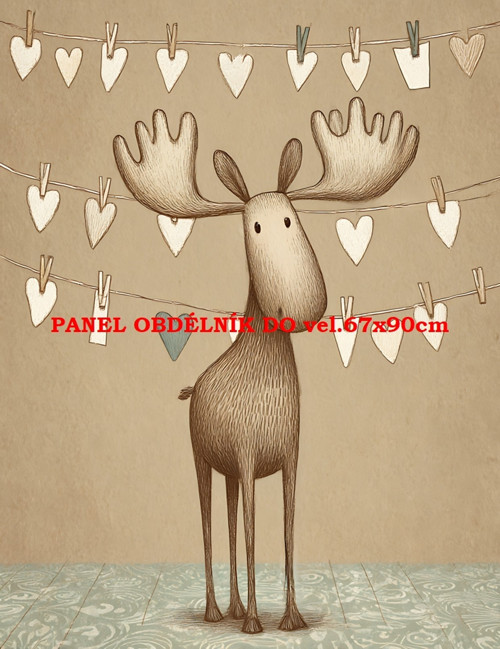 Bavlněný panel 7x10 cm