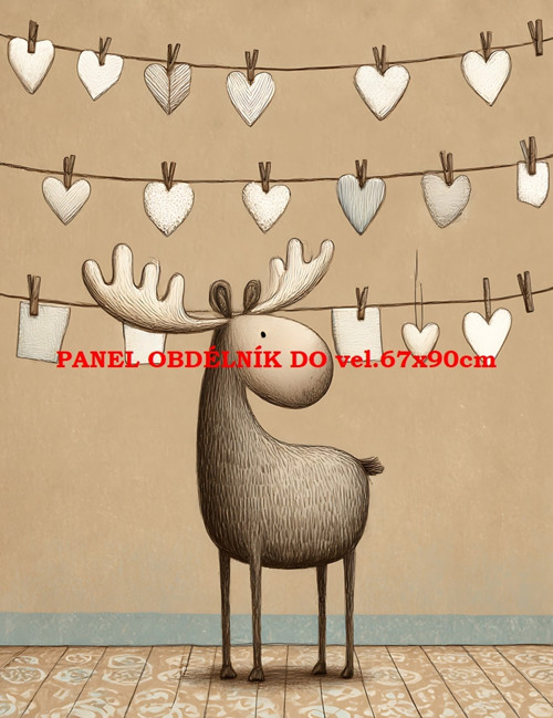 Bavlněný panel 7x10 cm