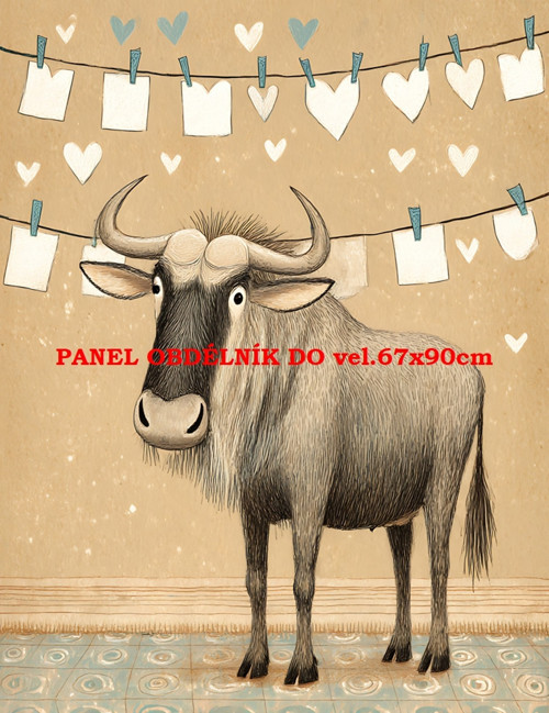 Bavlněný panel 7x10 cm