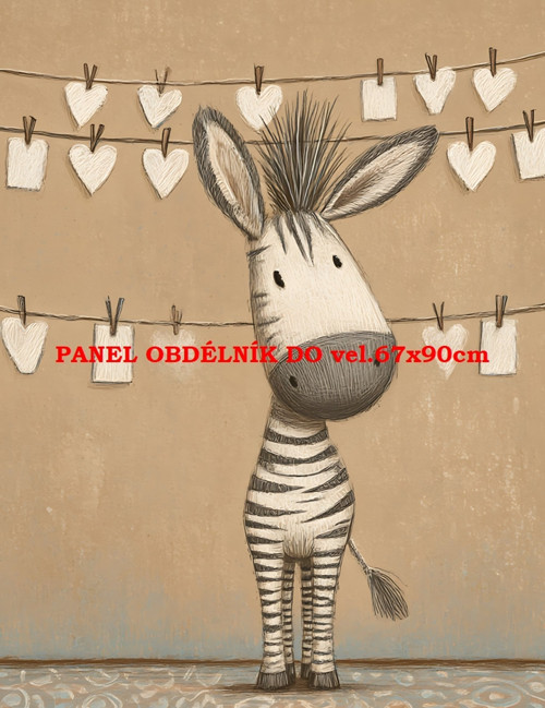Bavlněný panel 7x10 cm
