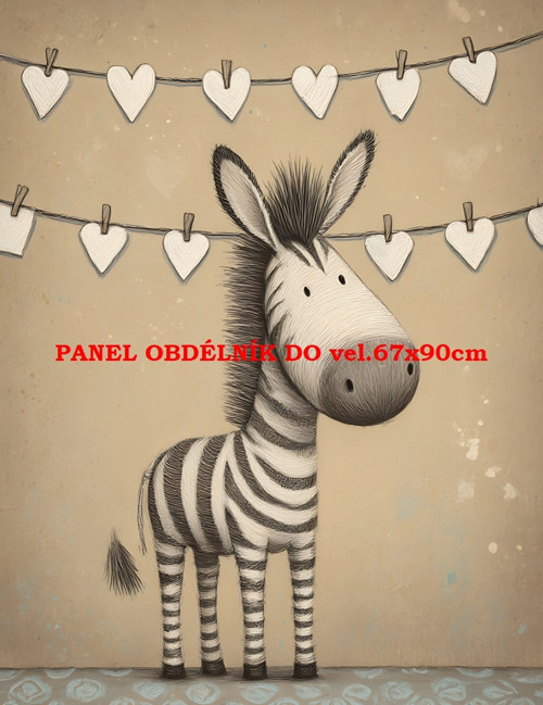 Bavlněný panel 7x10 cm