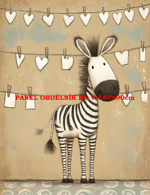 Bavlněný panel 7x10 cm