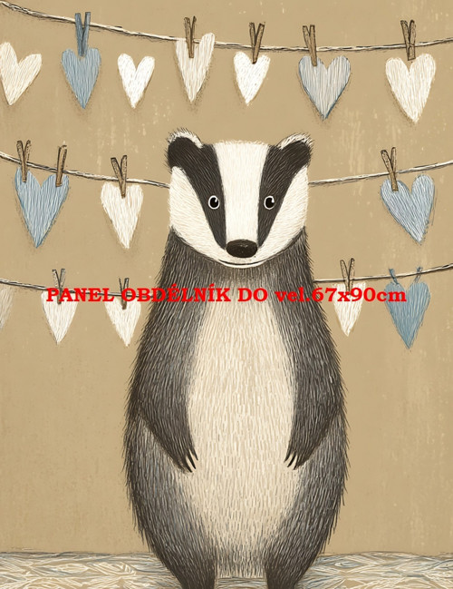 Bavlněný panel 7x10 cm