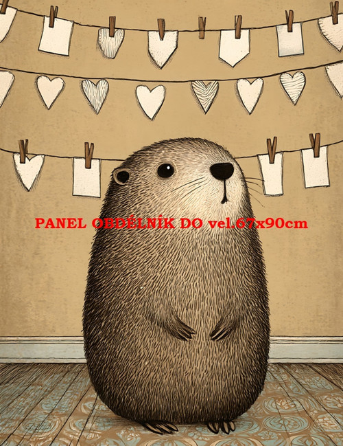 Bavlněný panel 7x10 cm