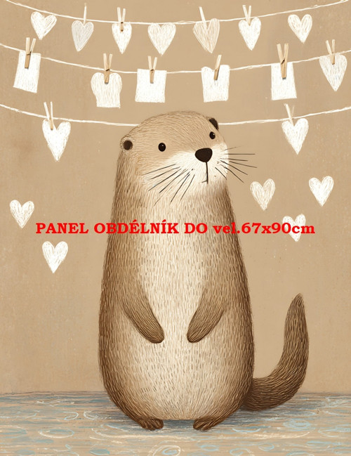 Bavlněný panel 7x10 cm