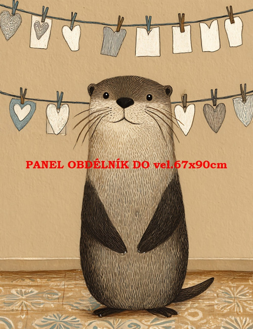 Bavlněný panel 7x10 cm