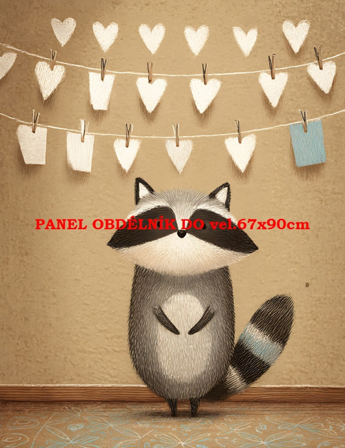 Bavlněný panel 7x10 cm — foto 1