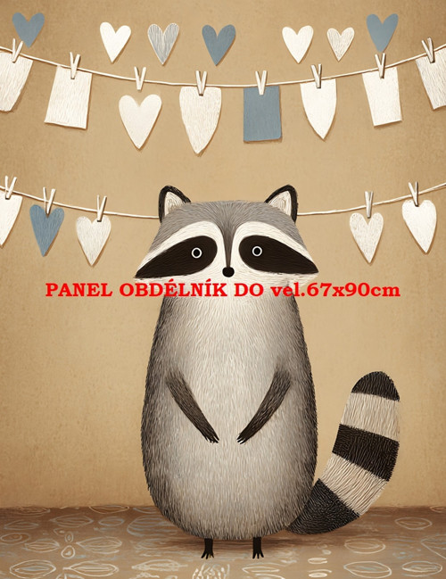 Bavlněný panel 7x10 cm