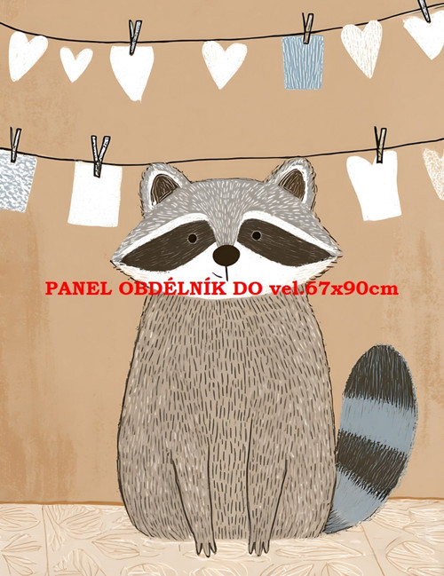 Bavlněný panel 7x10 cm