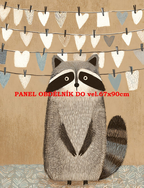 Bavlněný panel 7x10 cm