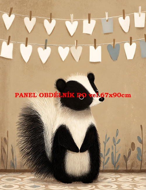 Bavlněný panel 7x10 cm