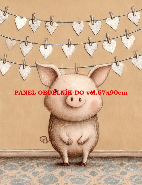Bavlněný panel 7x10 cm