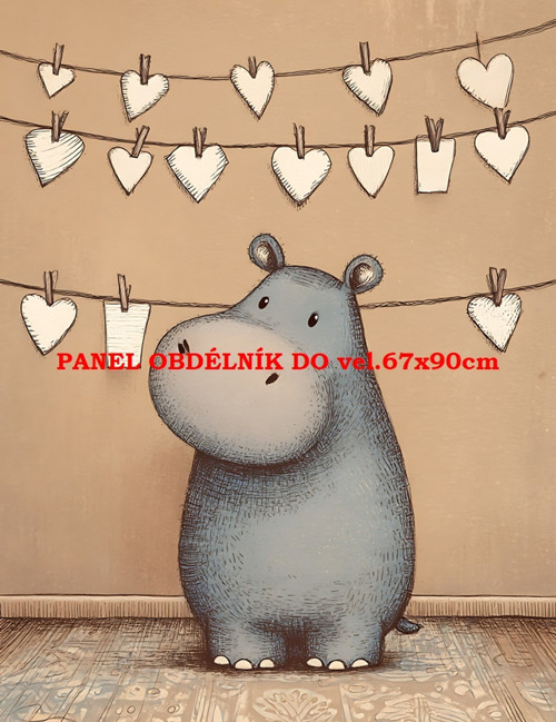 Bavlněný panel 7x10 cm