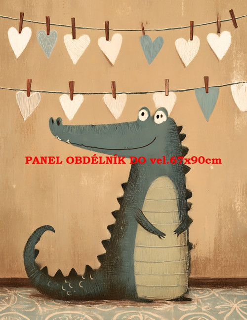 Bavlněný panel 7x10 cm