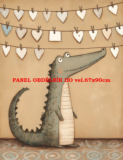 Bavlněný panel 7x10 cm