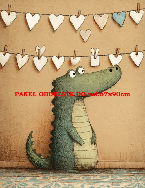 Bavlněný panel 7x10 cm