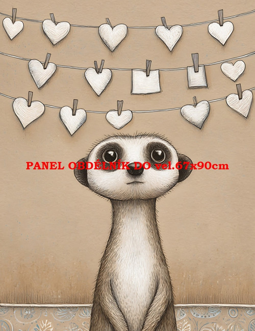 Bavlněný panel 7x10 cm — foto 1
