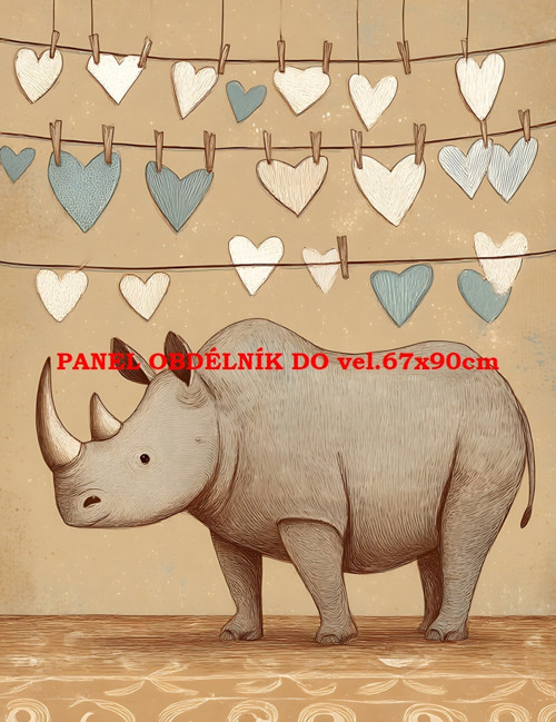Bavlněný panel 7x10 cm