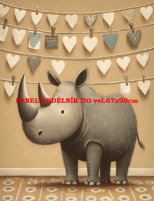 Bavlněný panel 7x10 cm — foto 1