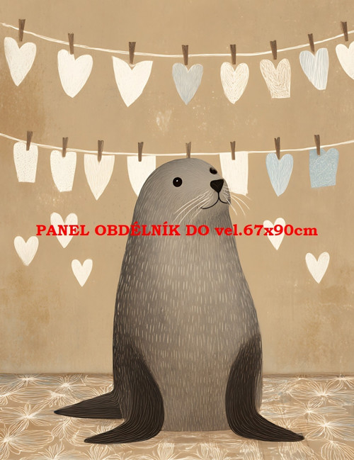 Bavlněný panel 7x10 cm
