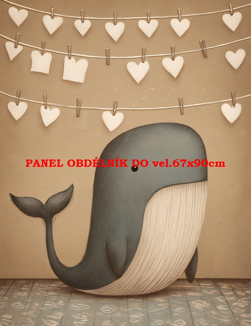 Bavlněný panel 7x10 cm — foto 1