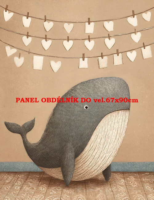 Bavlněný panel 7x10 cm