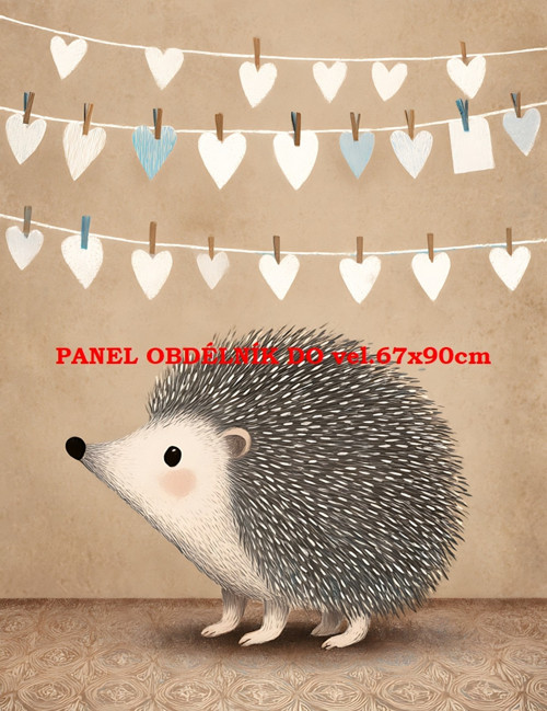 Bavlněný panel 7x10 cm