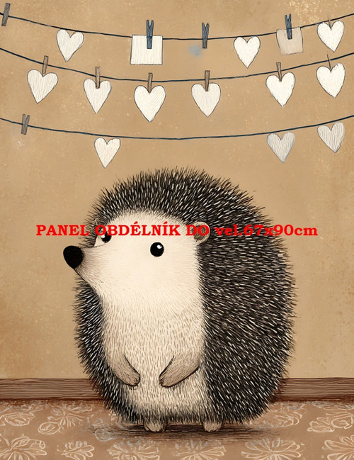 Bavlněný panel 7x10 cm
