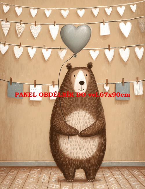 Bavlněný panel 7x10 cm — foto 1