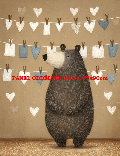 Bavlněný panel 7x10 cm