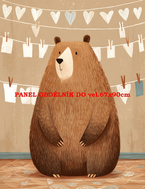 Bavlněný panel 7x10 cm — foto 1