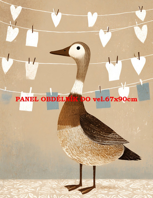 Bavlněný panel 7x10 cm