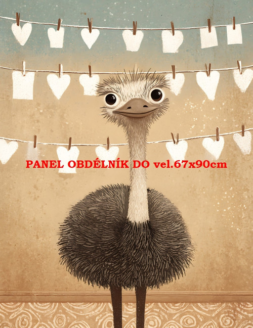 Bavlněný panel 7x10 cm