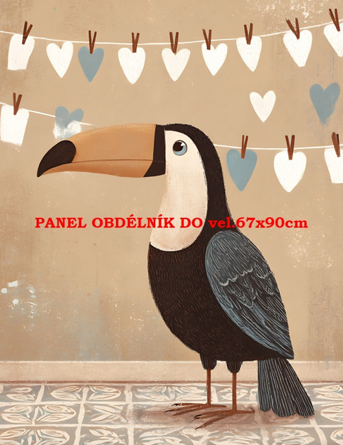 Bavlněný panel 7x10 cm