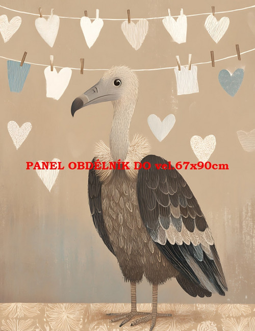 Bavlněný panel 7x10 cm