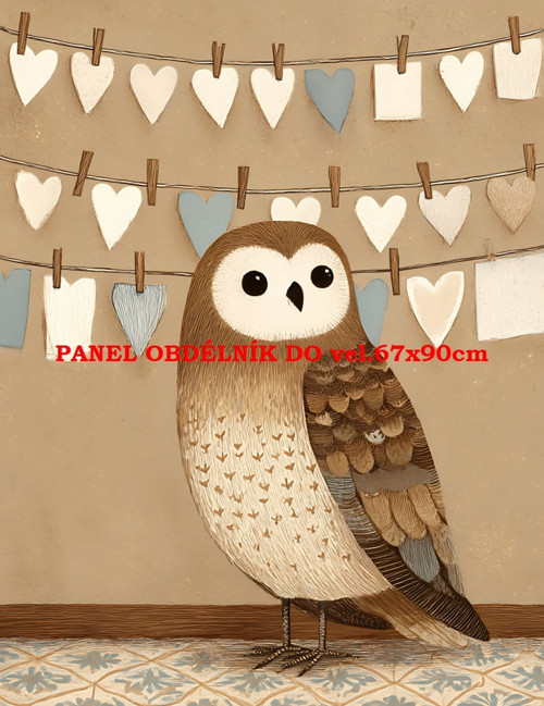 Bavlněný panel 7x10 cm