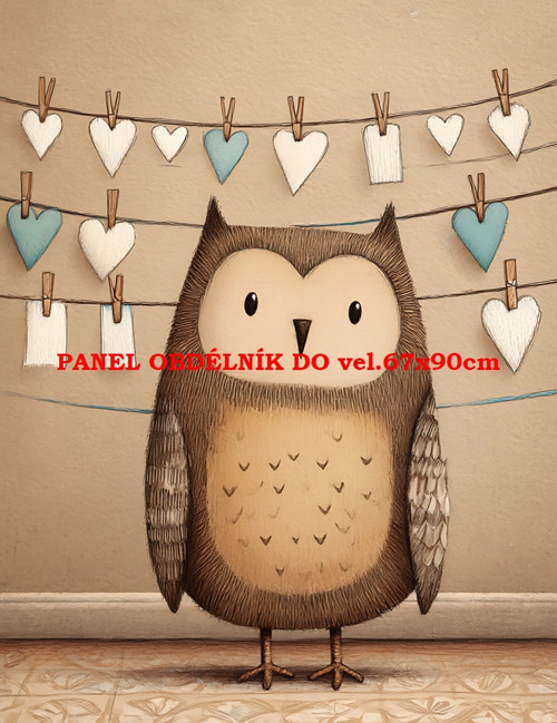 Bavlněný panel 7x10 cm