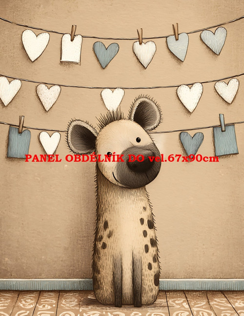 Bavlněný panel 7x10 cm