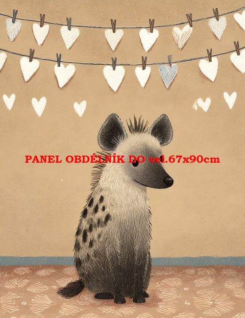 Bavlněný panel 7x10 cm