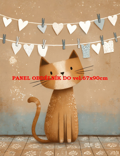Bavlněný panel 7x10 cm