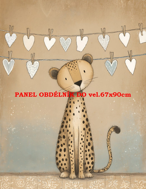 Bavlněný panel 7x10 cm