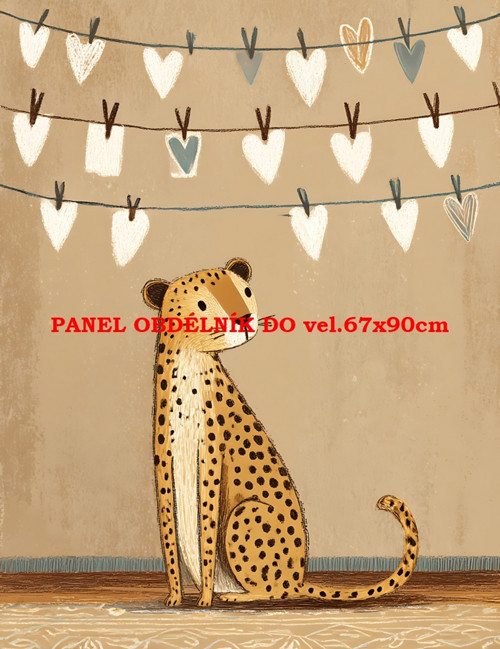 Bavlněný panel 7x10 cm