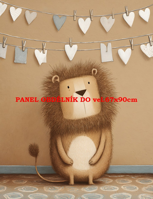 Bavlněný panel 7x10 cm