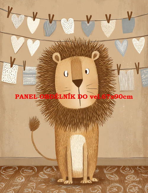Bavlněný panel 7x10 cm